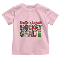 Santa Favorite Hockey Goalie Toddler T Shirt Funny Christmas Gift - Wonder Print Shop