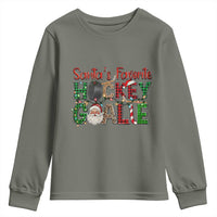 Santa Favorite Hockey Goalie Youth Sweatshirt Funny Christmas Gift - Wonder Print Shop