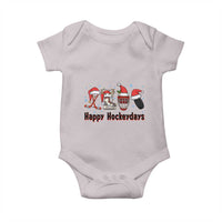 Happy Hockeydays Baby Onesie Funny Christmas Ice Hockey Gift - Wonder Print Shop