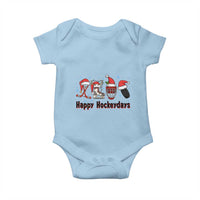 Happy Hockeydays Baby Onesie Funny Christmas Ice Hockey Gift - Wonder Print Shop