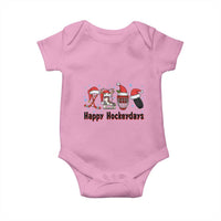 Happy Hockeydays Baby Onesie Funny Christmas Ice Hockey Gift - Wonder Print Shop