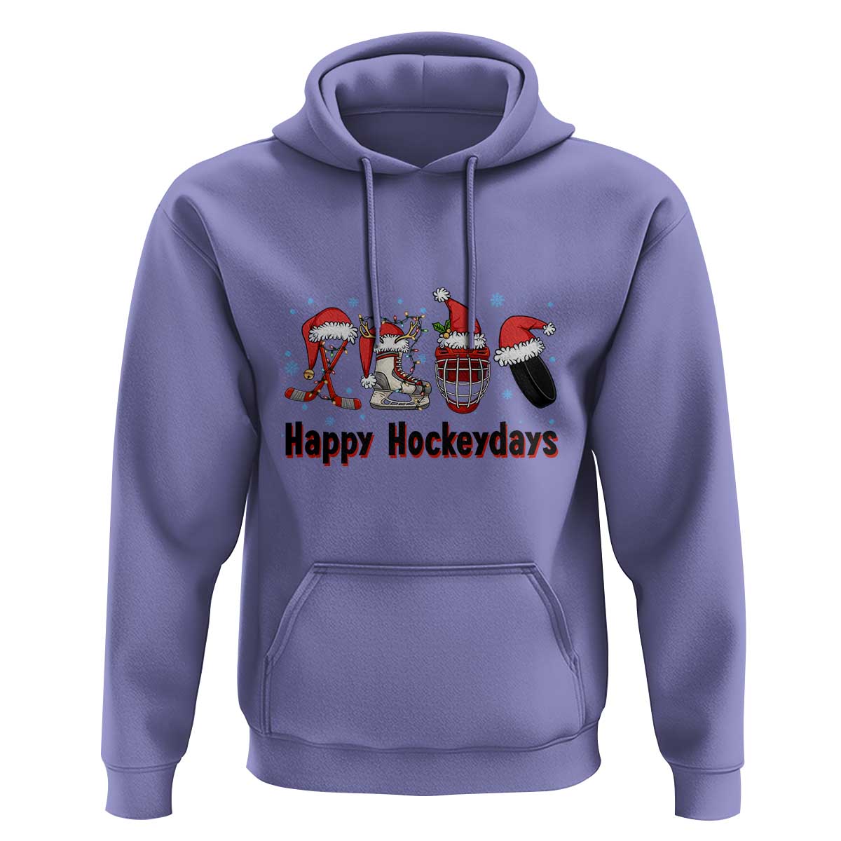 Happy Hockeydays Hoodie Funny Christmas Ice Hockey Gift - Wonder Print Shop