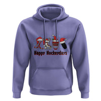 Happy Hockeydays Hoodie Funny Christmas Ice Hockey Gift - Wonder Print Shop