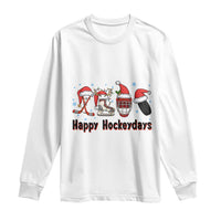Happy Hockeydays Long Sleeve Shirt Funny Christmas Ice Hockey Gift - Wonder Print Shop