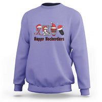 Happy Hockeydays Sweatshirt Funny Christmas Ice Hockey Gift - Wonder Print Shop