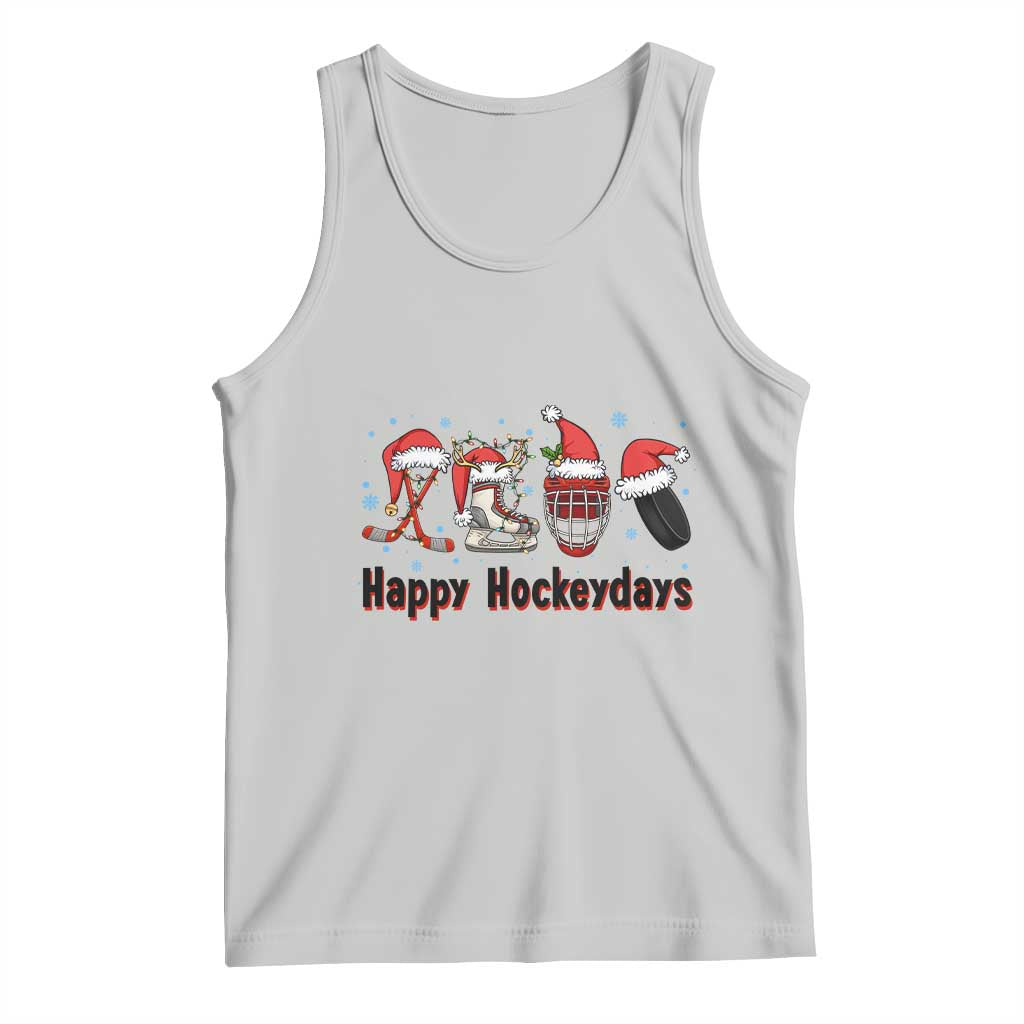 Happy Hockeydays Tank Top Funny Christmas Ice Hockey Gift - Wonder Print Shop