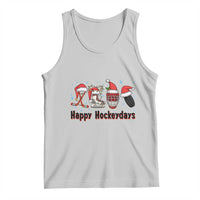 Happy Hockeydays Tank Top Funny Christmas Ice Hockey Gift - Wonder Print Shop