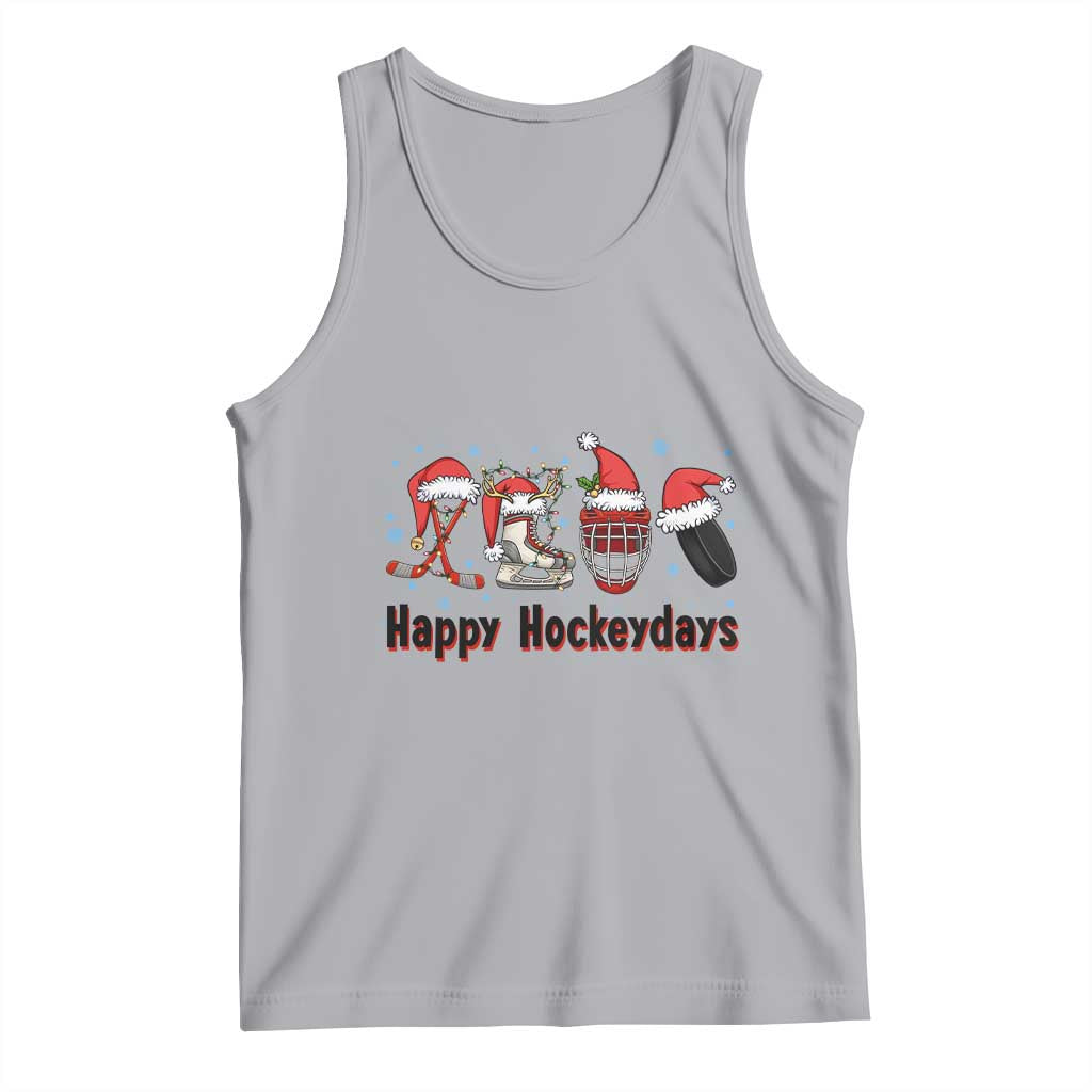 Happy Hockeydays Tank Top Funny Christmas Ice Hockey Gift - Wonder Print Shop