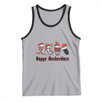 Happy Hockeydays Tank Top Funny Christmas Ice Hockey Gift - Wonder Print Shop