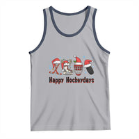 Happy Hockeydays Tank Top Funny Christmas Ice Hockey Gift - Wonder Print Shop