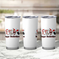 Happy Hockeydays Tumbler Cup Funny Christmas Ice Hockey Gift - Wonder Print Shop