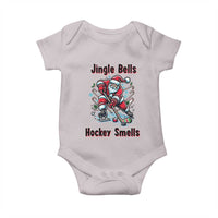 Jingle Bells Hockey Smells Baby Onesie Funny Santa Ice Hockey Christmas Gift - Wonder Print Shop