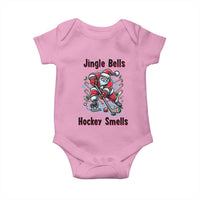 Jingle Bells Hockey Smells Baby Onesie Funny Santa Ice Hockey Christmas Gift - Wonder Print Shop