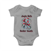 Jingle Bells Hockey Smells Baby Onesie Funny Santa Ice Hockey Christmas Gift - Wonder Print Shop