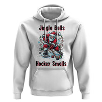 Jingle Bells Hockey Smells Hoodie Funny Santa Ice Hockey Christmas Gift - Wonder Print Shop
