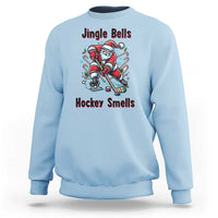Jingle Bells Hockey Smells Sweatshirt Funny Santa Ice Hockey Christmas Gift - Wonder Print Shop