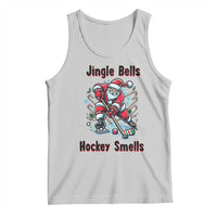 Jingle Bells Hockey Smells Tank Top Funny Santa Ice Hockey Christmas Gift - Wonder Print Shop