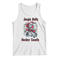 Jingle Bells Hockey Smells Tank Top Funny Santa Ice Hockey Christmas Gift - Wonder Print Shop