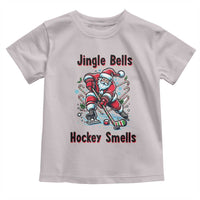 Jingle Bells Hockey Smells Toddler T Shirt Funny Santa Ice Hockey Christmas Gift - Wonder Print Shop