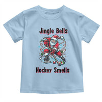 Jingle Bells Hockey Smells Toddler T Shirt Funny Santa Ice Hockey Christmas Gift - Wonder Print Shop