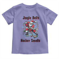 Jingle Bells Hockey Smells Toddler T Shirt Funny Santa Ice Hockey Christmas Gift - Wonder Print Shop