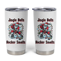 Jingle Bells Hockey Smells Tumbler Cup Funny Santa Ice Hockey Christmas Gift - Wonder Print Shop