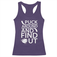 Puck Around And Find Out Racerback Tank Top Hockey Lover Gift - Wonder Print Shop