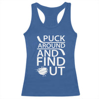 Puck Around And Find Out Racerback Tank Top Hockey Lover Gift - Wonder Print Shop