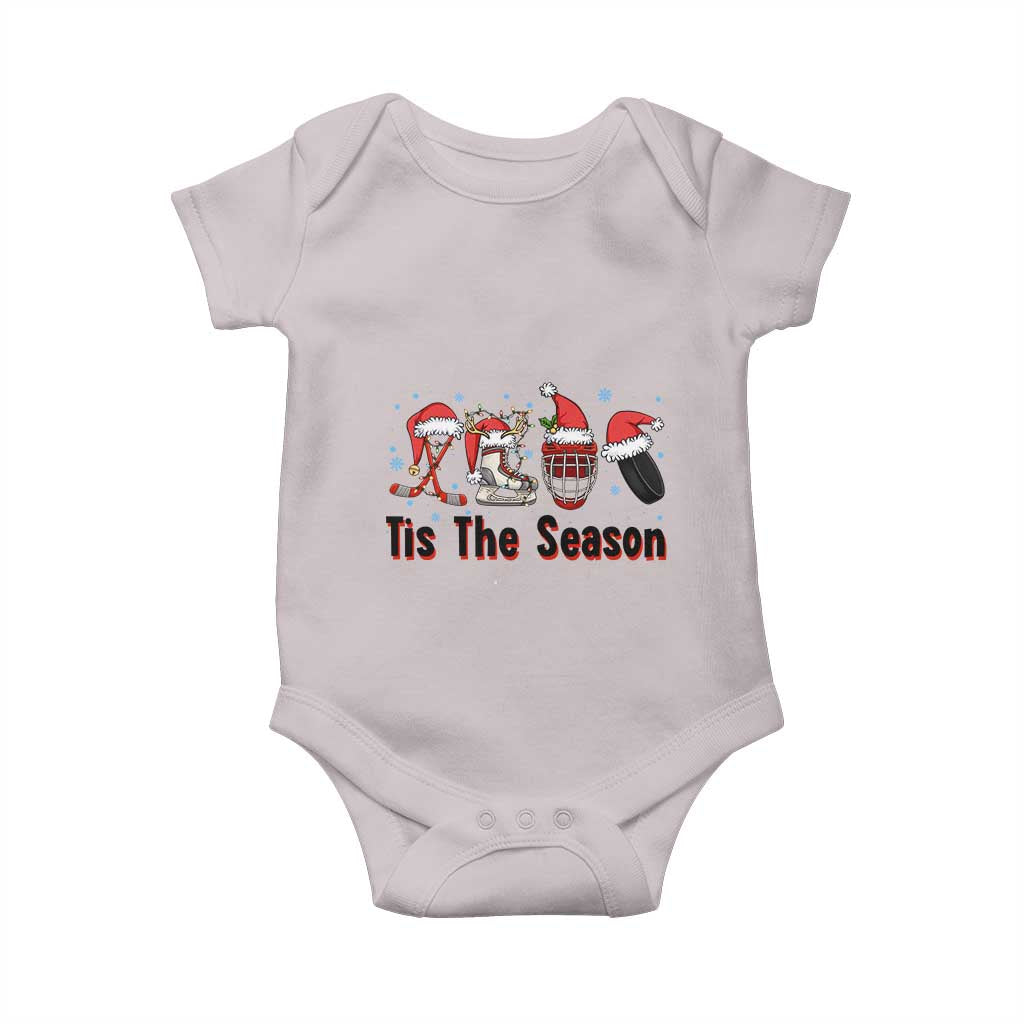 Funny Ice Hockey Christmas Gift Baby Onesie Tis The Season - Wonder Print Shop