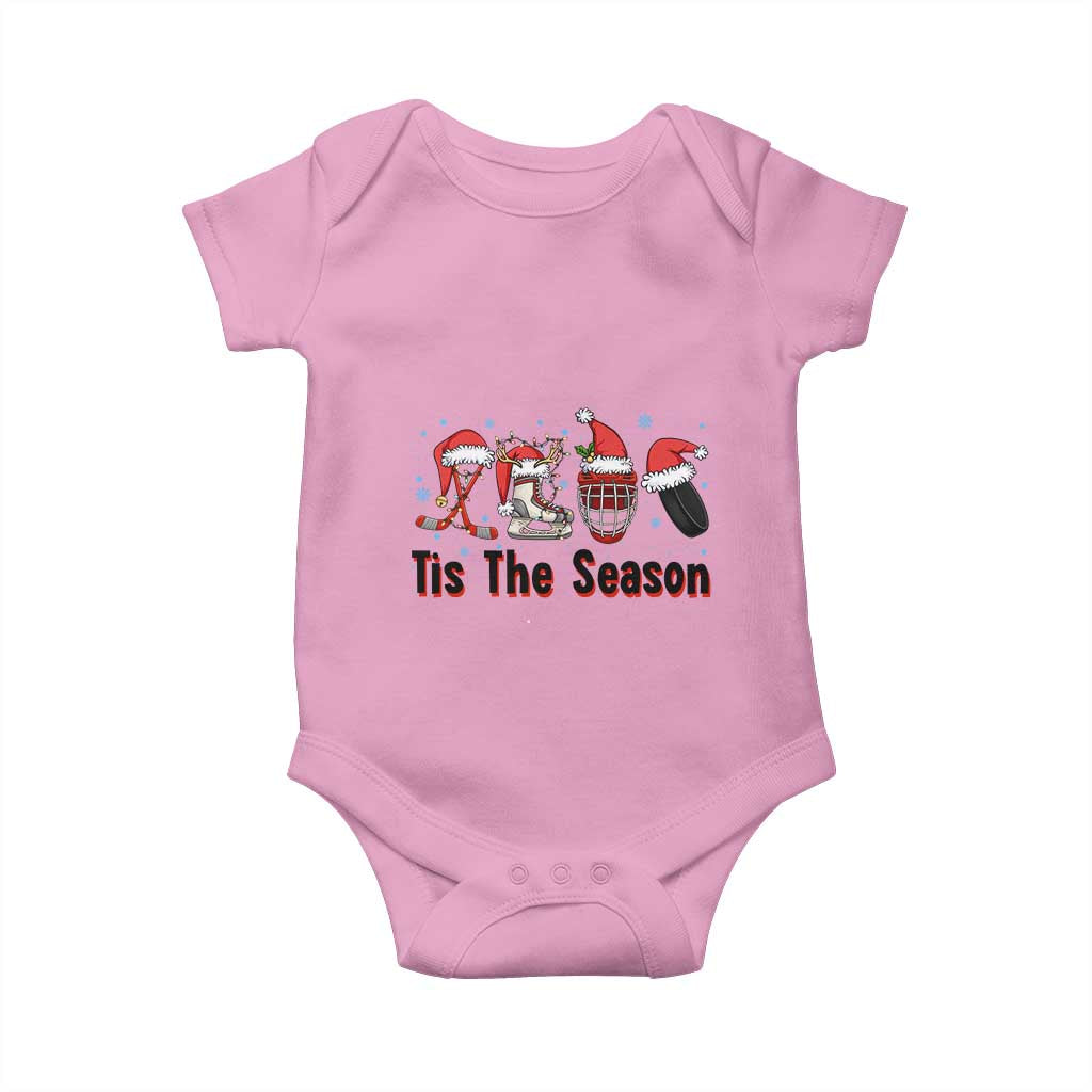 Funny Ice Hockey Christmas Gift Baby Onesie Tis The Season - Wonder Print Shop