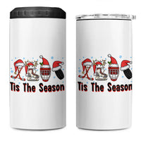 Funny Ice Hockey Christmas Gift 4 in 1 Can Cooler Tumbler Tis The Season - Wonder Print Shop