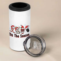 Funny Ice Hockey Christmas Gift 4 in 1 Can Cooler Tumbler Tis The Season - Wonder Print Shop