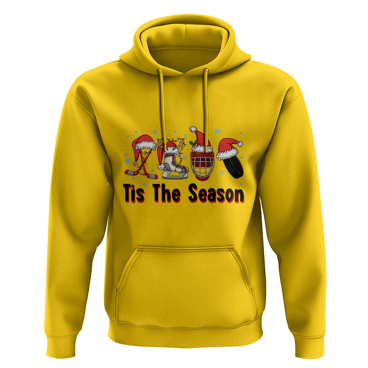 Funny Ice Hockey Christmas Gift Hoodie Tis The Season - Wonder Print Shop