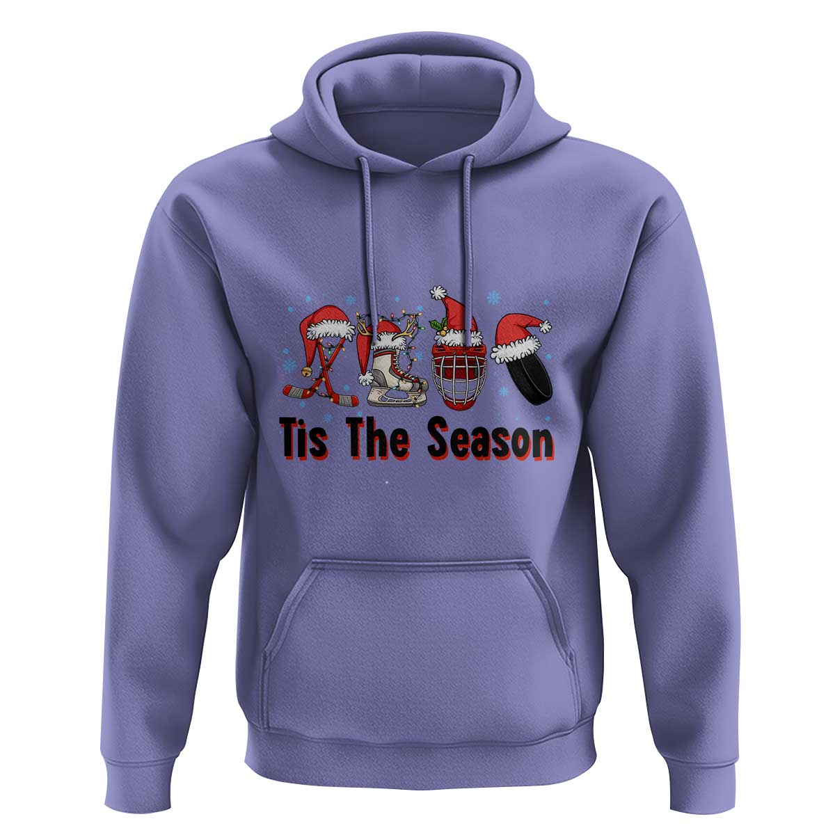 Funny Ice Hockey Christmas Gift Hoodie Tis The Season - Wonder Print Shop