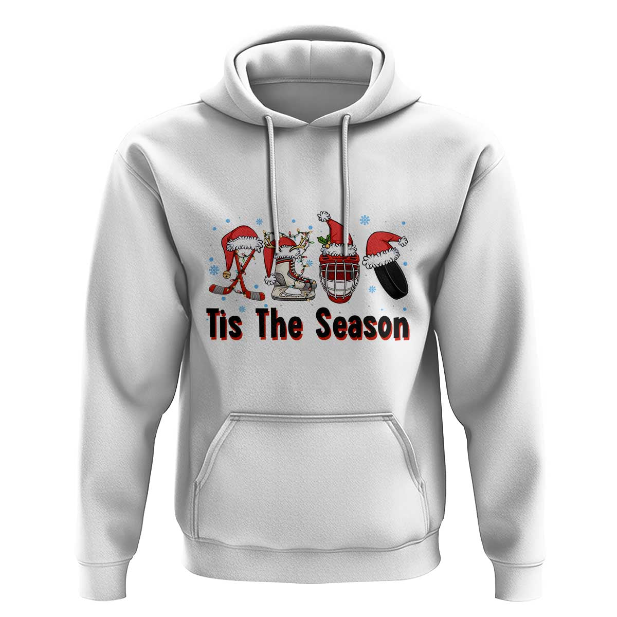 Funny Ice Hockey Christmas Gift Hoodie Tis The Season - Wonder Print Shop