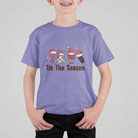 Funny Ice Hockey Christmas Gift T Shirt For Kid Tis The Season - Wonder Print Shop