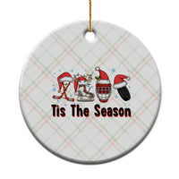 Funny Ice Hockey Christmas Gift Ceramic Ornament Tis The Season - Wonder Print Shop