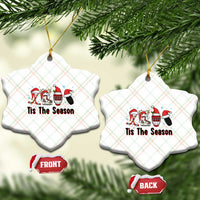 Funny Ice Hockey Christmas Gift Ceramic Ornament Tis The Season - Wonder Print Shop