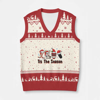 Funny Ice Hockey Xmas Gift V-Neck Knit Sweater Vest Tis The Season - Wonder Print Shop