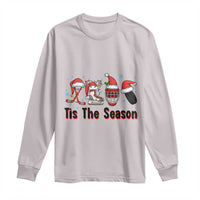 Funny Ice Hockey Christmas Gift Long Sleeve Shirt Tis The Season - Wonder Print Shop