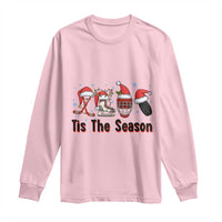 Funny Ice Hockey Christmas Gift Long Sleeve Shirt Tis The Season - Wonder Print Shop
