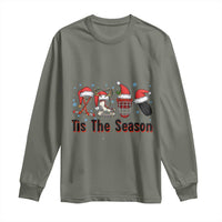Funny Ice Hockey Christmas Gift Long Sleeve Shirt Tis The Season - Wonder Print Shop