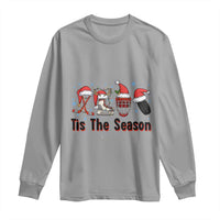 Funny Ice Hockey Christmas Gift Long Sleeve Shirt Tis The Season - Wonder Print Shop