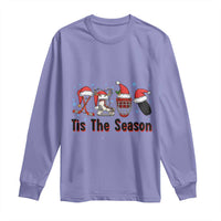 Funny Ice Hockey Christmas Gift Long Sleeve Shirt Tis The Season - Wonder Print Shop