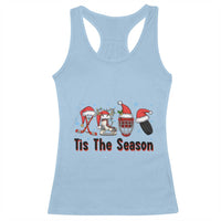 Funny Ice Hockey Christmas Gift Racerback Tank Top Tis The Season - Wonder Print Shop