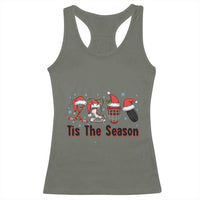 Funny Ice Hockey Christmas Gift Racerback Tank Top Tis The Season - Wonder Print Shop