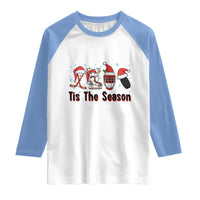 Funny Ice Hockey Christmas Gift Raglan Shirt Tis The Season - Wonder Print Shop