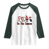 Funny Ice Hockey Christmas Gift Raglan Shirt Tis The Season - Wonder Print Shop