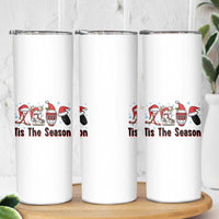 Funny Ice Hockey Christmas Gift Skinny Tumbler Tis The Season - Wonder Print Shop