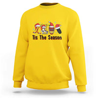 Funny Ice Hockey Christmas Gift Sweatshirt Tis The Season - Wonder Print Shop